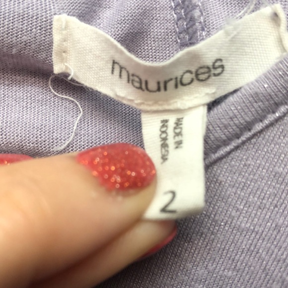 Maurice’s t shirt shimmer purple - Picture 2 of 2